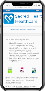 7 days before procedure notification